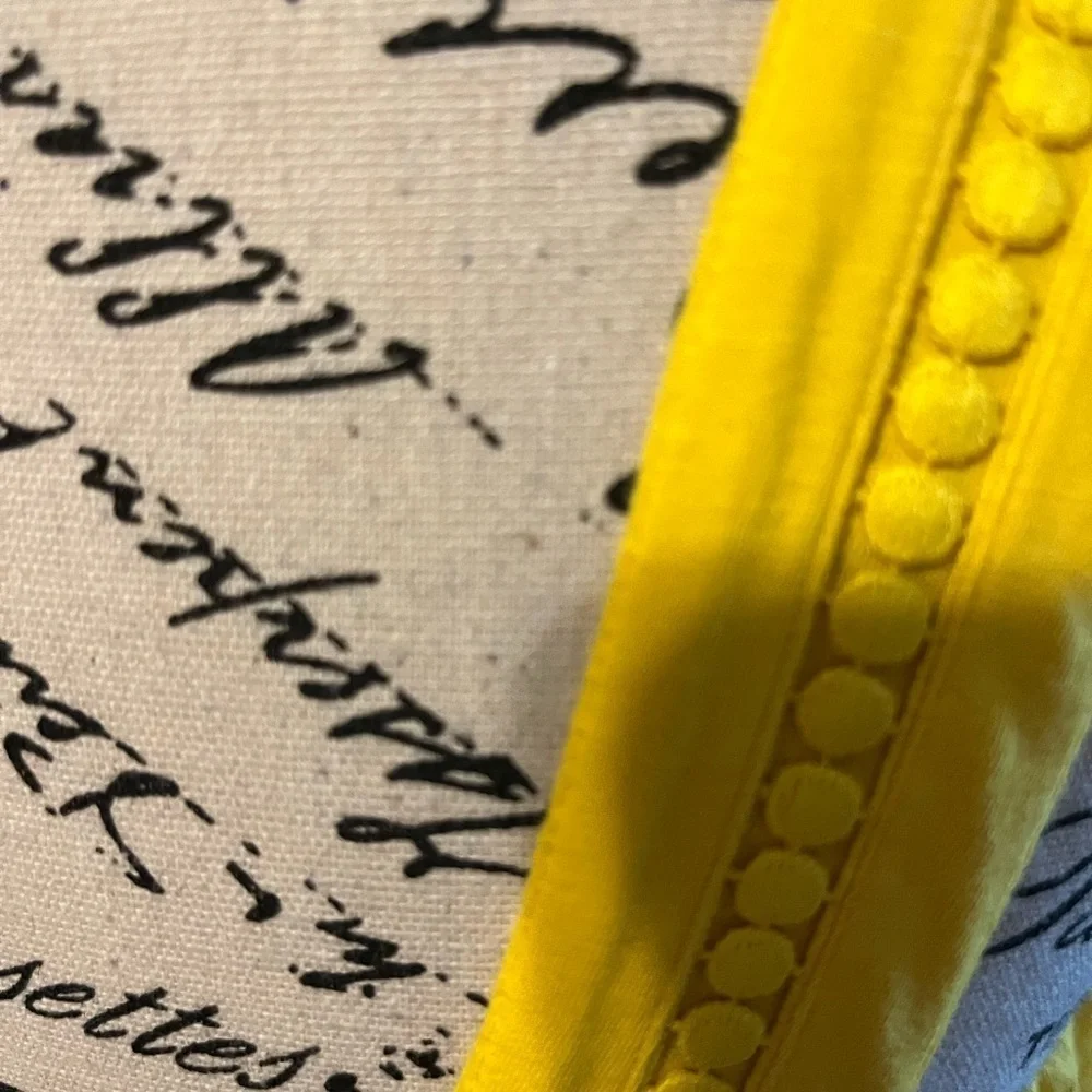 J. Crew Bright Yellow Fringe Tank Top